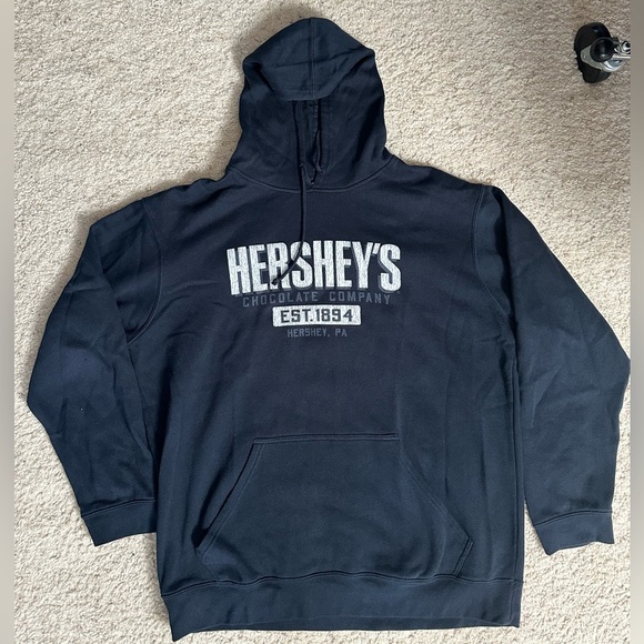 J. America Tops - 🍫 “Sweet Street Style” Hershey’s Navy Hoodie – XXL 🍫